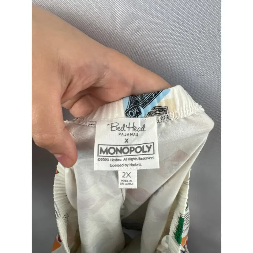 Women’s Bed Head Size 2X Monopoly Themed PJ Set